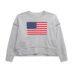 American Flag Relaxed Sweatshirt - TresChicTexas
