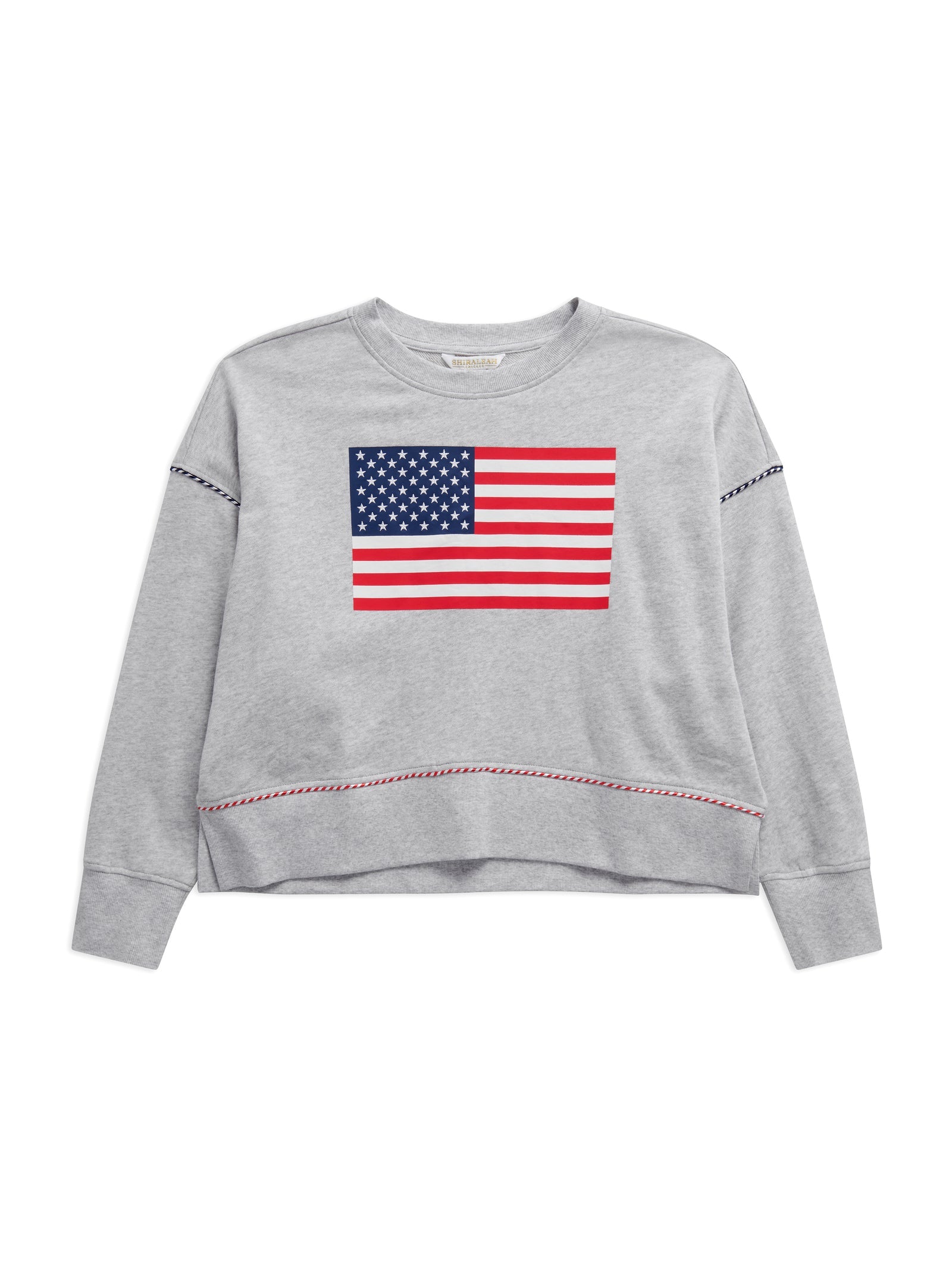American Flag Relaxed Sweatshirt - TresChicTexas