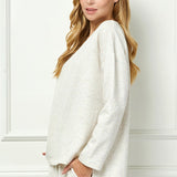 L/S Melange Sweatshirt Top