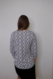 3/4 Sleeve V-neck Top