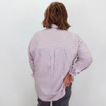 Striped Embellished Boxy Blouse - TresChicTexas