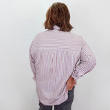 Striped Embellished Boxy Blouse - TresChicTexas