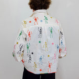 Skeleton Button Up Cotton Shirt