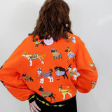 Halloween Dogs Button Up Cardigan