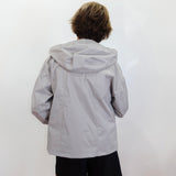 L/S Hooded Zip Front Coat
