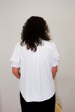 Elbow Puff slv Snap Front Shirt