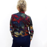 L/S Mock Neck Jacquard Top