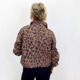 Printed Crop Denim Jacket