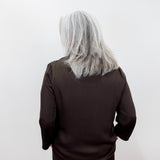 Satin Roll-Tab Blouse