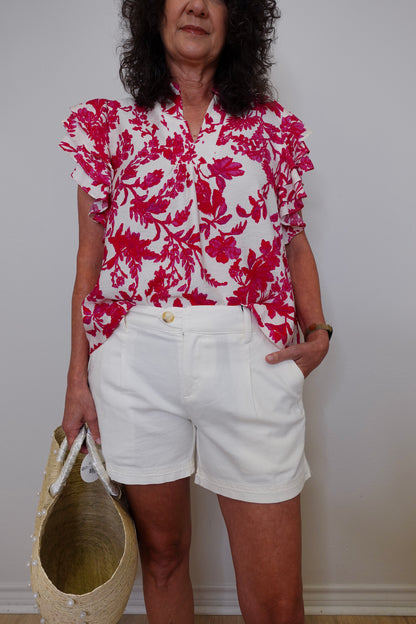 Pleated Trouser Short