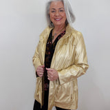 WaterProof Gold Shimmer Utility Jacket