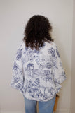 Floral Button Down Gauze Top