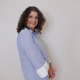 Oxford Ribbon Shirt w/ Trim