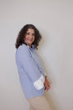 Oxford Ribbon Shirt w/ Trim