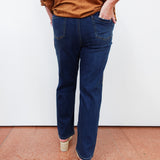 Pull-On Ankle Jean W/ Side Embroidery