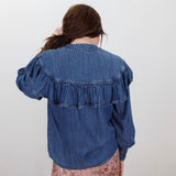 Denim Bow Top