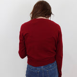 L/S Drape Neck Hybrid Sweater