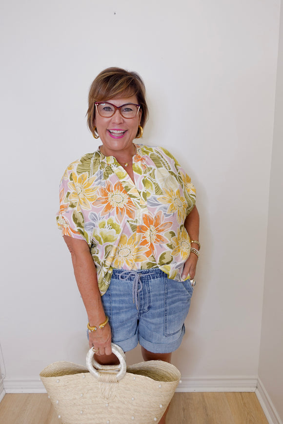 Tropical Floral Popover