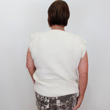 Split Crew Neck Sweater Vest
