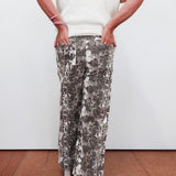 Abstract Ecru Pant