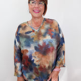 Drop Shoulder V-Neck Top