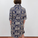 Embroidered Denim S/S Dress