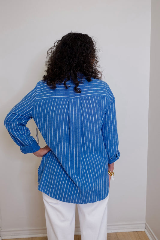 Printed Button Front Tunic