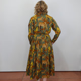 Horse Button Down Maxi Dress