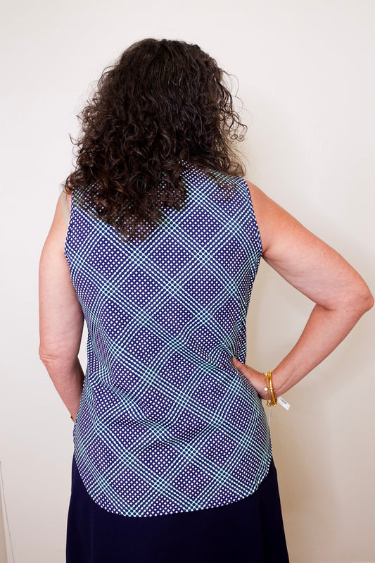 Sleeveless Keyhole Top