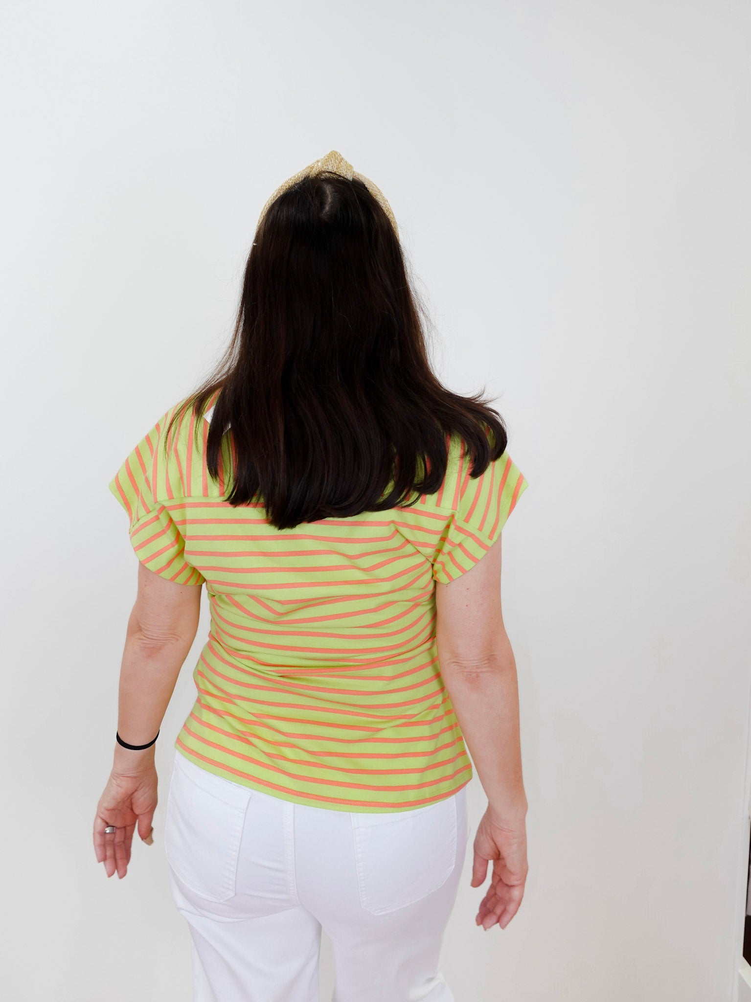 Striped Cinched Waist Tee - TresChicTexas