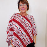 REINDEER HOLIDAY PONCHO