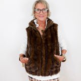 Faux Fur Vest W/ Pockets