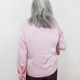 L/S Collared Satin Shirt
