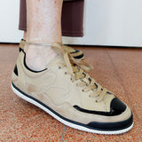 Potsie Leather Lace-Up Tennis Shoe