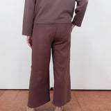 Embellished Seam Wide Leg Pant