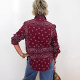 L/S Bandana Button Down Shirt