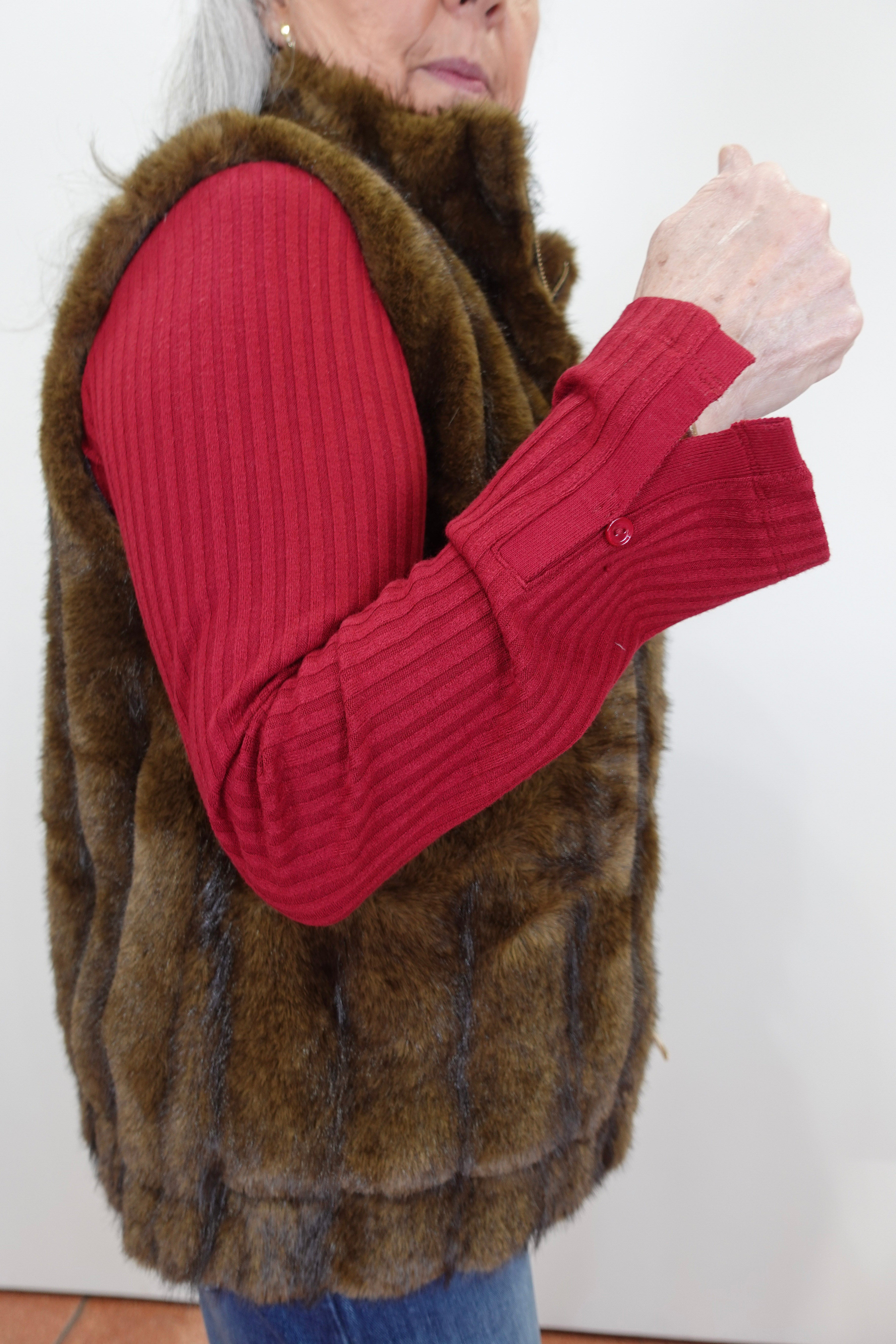 L/S Scoop Neck Knit Top - TresChicTexas