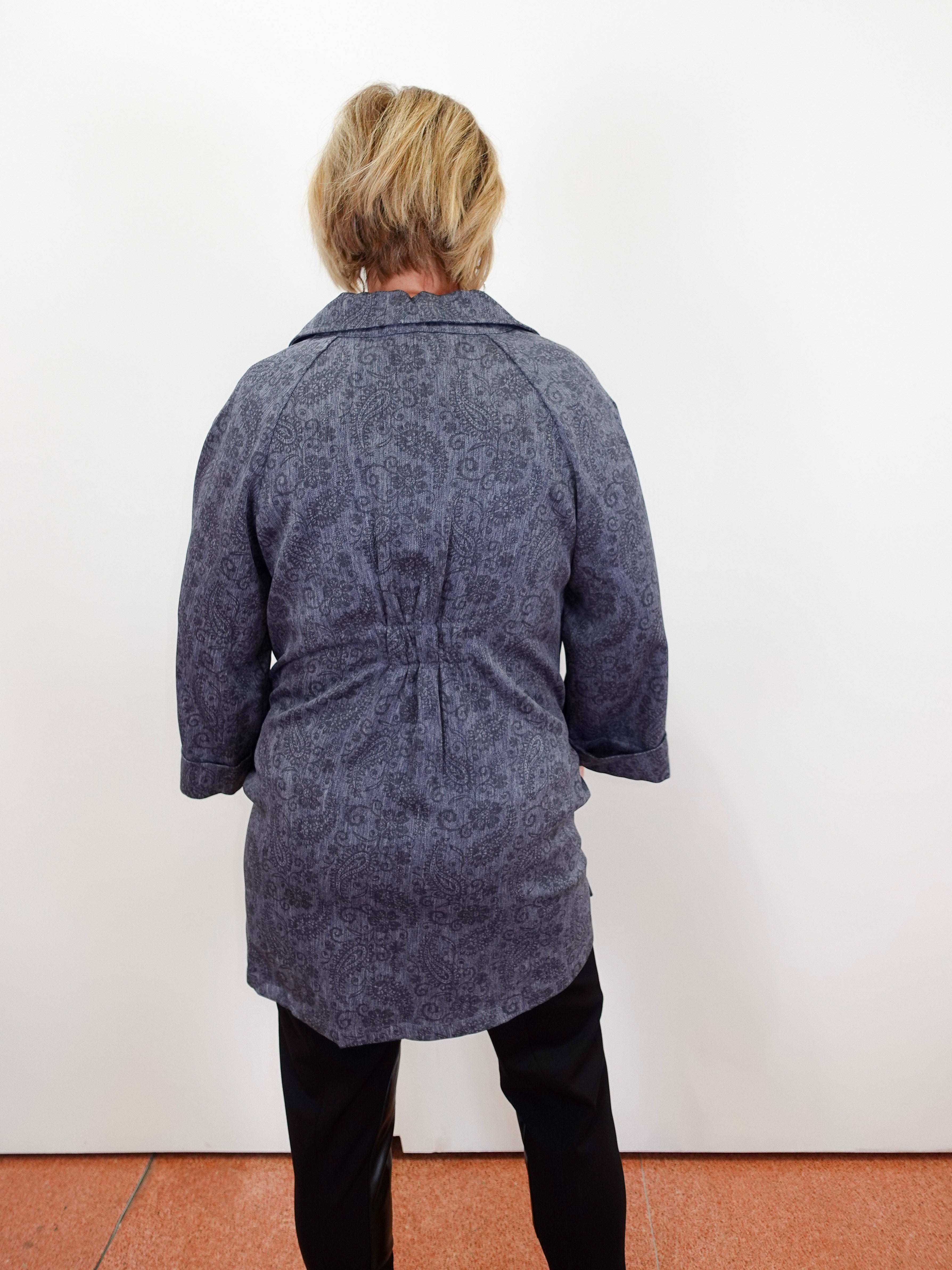 Shadow Paisley Swing Jacket - TresChicTexas