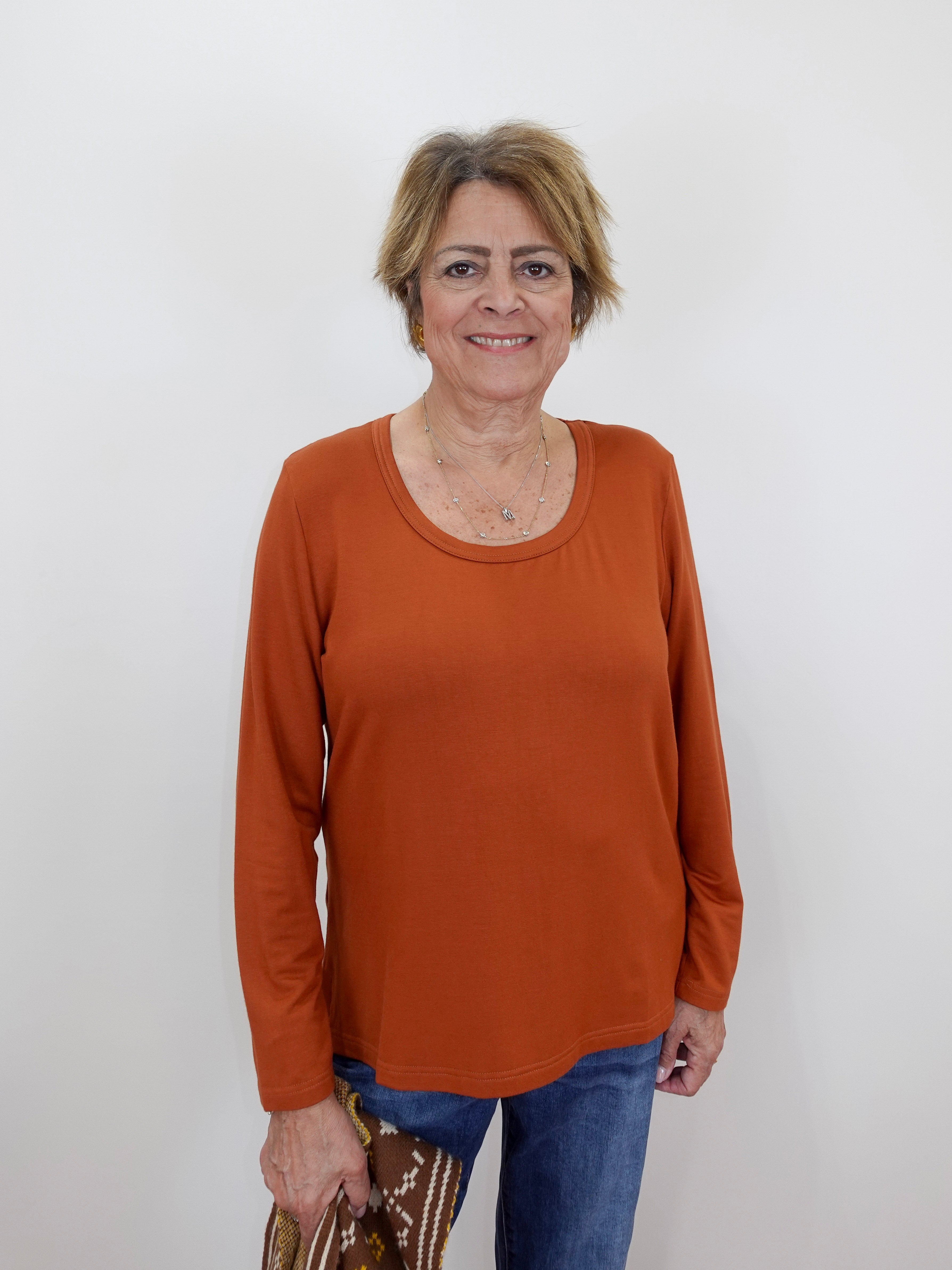 Soft Scoop Neck L/S Top - TresChicTexas