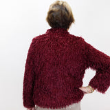 Faux Feather Short Jacket