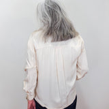 L/S Button Front Blouse