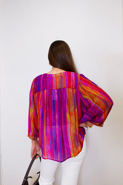 Flowy Dolman Sleeve Blouse