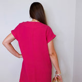 Dress W/ Shirring & Pockets