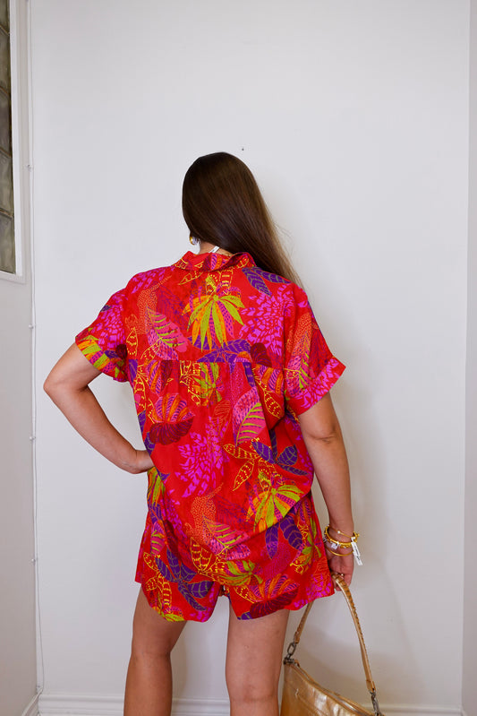 Flat Front Pleated Short