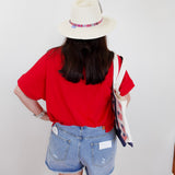 Americana Sparkle Bow Tee - TresChicTexas
