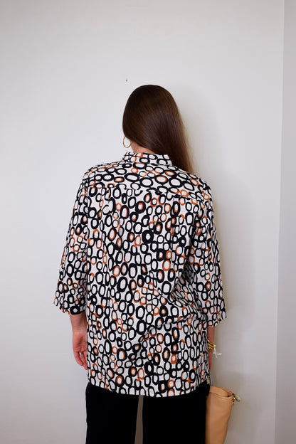 Hidden Placket Big Shirt