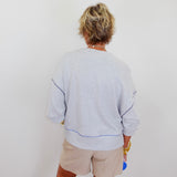 American Flag Relaxed Sweatshirt - TresChicTexas