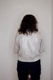 FOILED LINEN BOXY JACKET