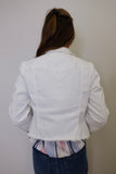 JACKET W/ FRAY HEM & WIDE SLEEVE