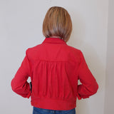 TRUCKET JACKET W/ SHIRRED BACK
